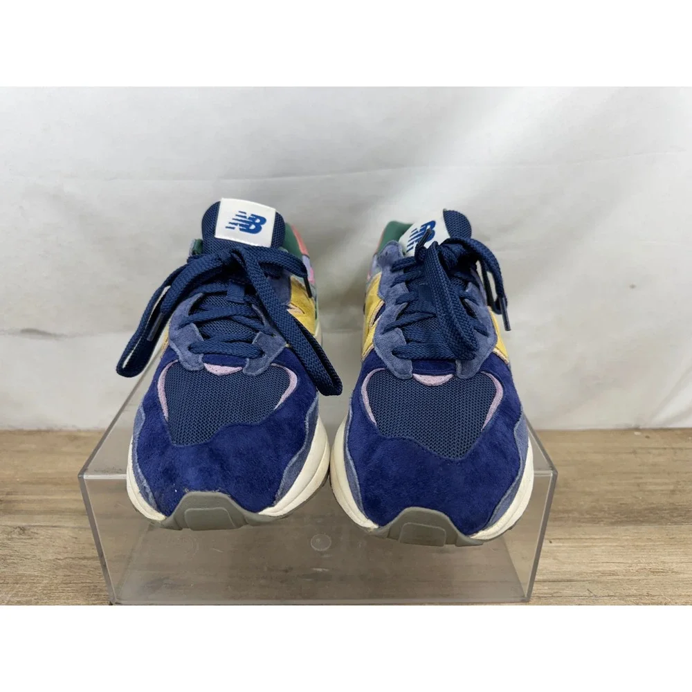 New Balance 57/40 Mens Navy‎ Blue Yellow Pink Sneakers M5740SSG Size 9.5